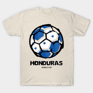 Honduras Football Country Flag T-Shirt